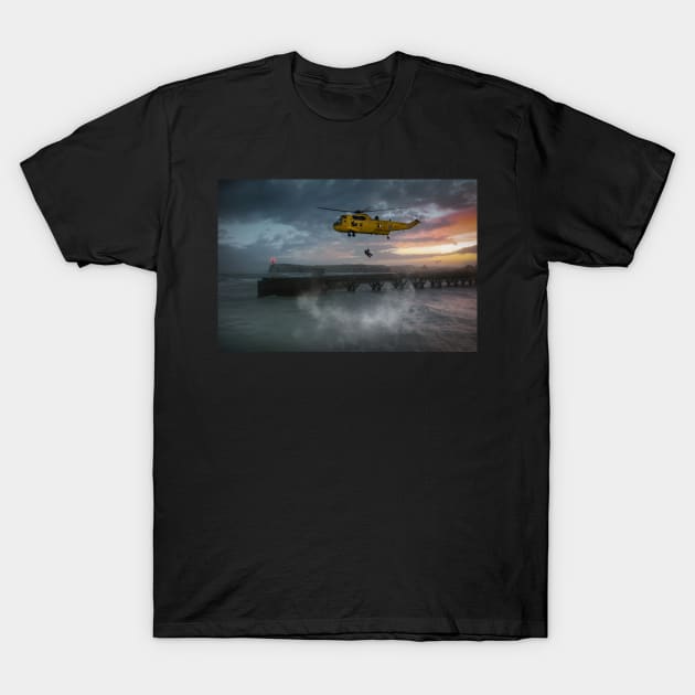 Sea King Coastal Rescue T-Shirt by aviationart